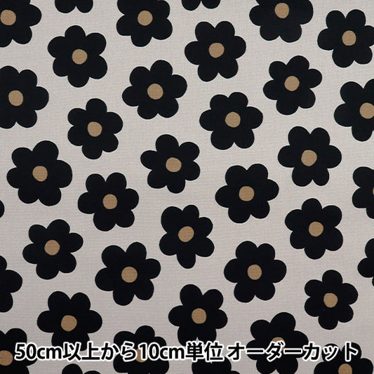 [Cantidad a partir de 5] Tela "ESTRELLA NUEVA Oxford Sweet Blossom Black Nox-SB-BK" KOKKA 【Yuzawayaoriginal】