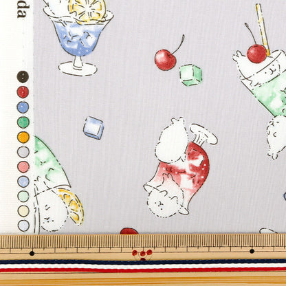 【数量5から】 生地 『NOVA シーチング シーソーダ ライトグレー NSE-SODA-LGY』 KOKKA コッカ 【ユザワヤオリジナル】