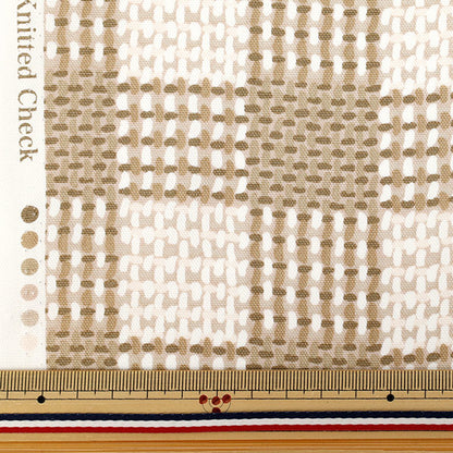 [Cantidad a partir de 5] Tela "ESTRELLA NUEVA Oxford Verificación de punto beige nox-kche-be" KOKKA 【Yuzawayaoriginal】