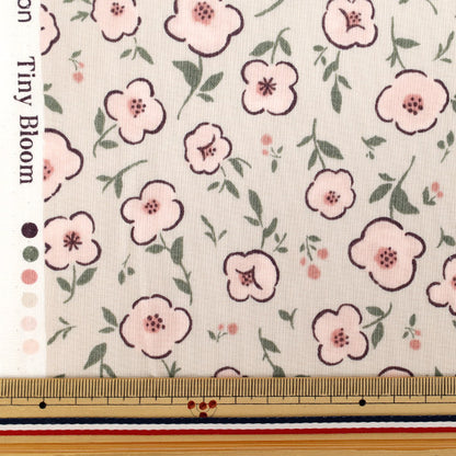 [Quantity starting from 5] Fabric "NOVA Sheeting Tiny Bloom Beige x Pink NSE-TB-BE*PI" KOKKA 【Yuzawayaoriginal】