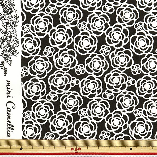 [Cantidad a partir de 5] Tela 『tela de tejido liso Mini camelia gris oscuro sqmcam-dgy"