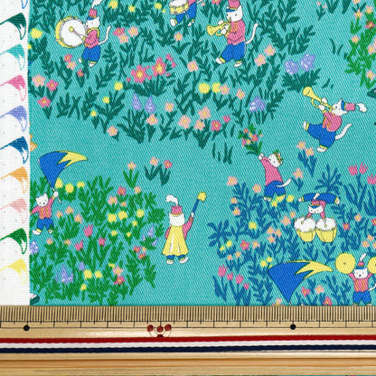 [Quantity starting from 5] Fabric "Twill Marching Light Green CHTW-MAR-LGN"