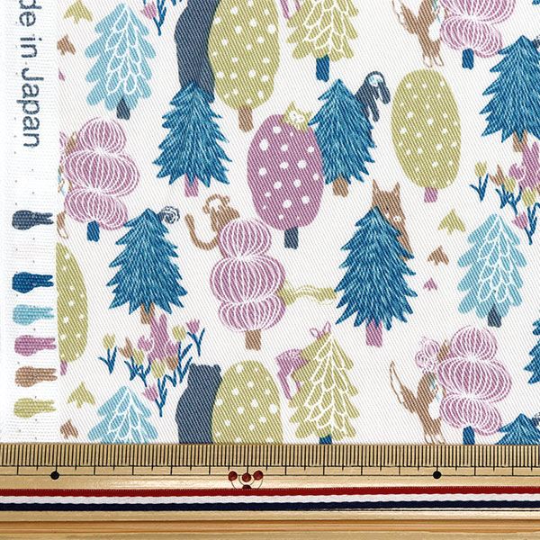 [Quantity starting from 5] Fabric "Twill Forest Hide and Seek Dull Pink CHTW-HID-DPK"