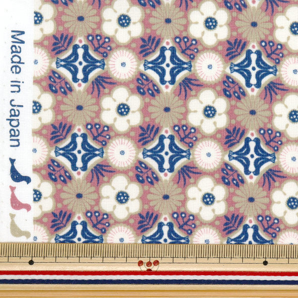 【数量5から】 生地 『スケア 花もよう ピンク CHSQ-HAN-PK』