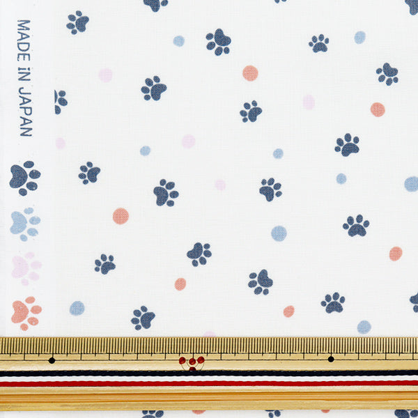 [Quantità a partire da 5] Tessuto 『tessuto ad armatura semplice Pow dot White sqpawdo-wh" 【Yuzawayaoriginale】