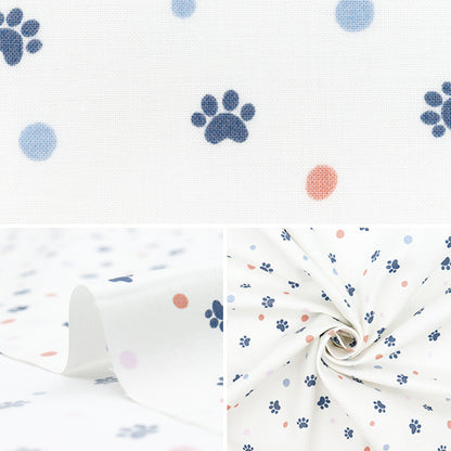 [Quantità a partire da 5] Tessuto 『tessuto ad armatura semplice Pow dot White sqpawdo-wh" 【Yuzawayaoriginale】