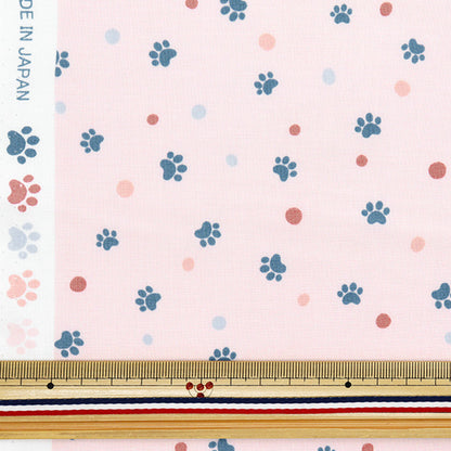 [Quantità a partire da 5] Tessuto 『tessuto ad armatura semplice Pow Dot Pink Sqpawdo-PK" 【Yuzawayaoriginale】