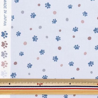 [Quantità a partire da 5] Tessuto 『tessuto ad armatura semplice Pow Dot Blue Sqpawdo-BL" 【Yuzawayaoriginale】