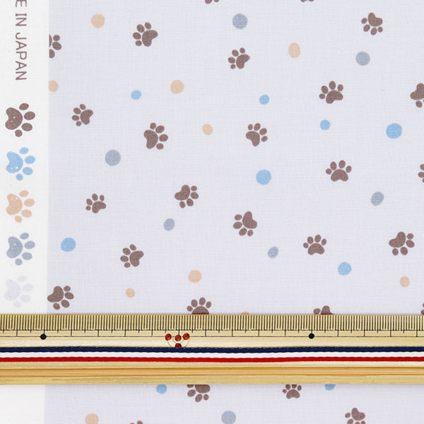 [Quantità a partire da 5] Tessuto 『tessuto ad armatura semplice Pow Dot Grey Sqpawdo-gy" 【Yuzawayaoriginale】