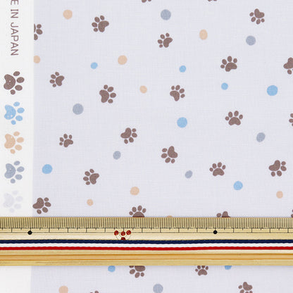 [Quantità a partire da 5] Tessuto 『tessuto ad armatura semplice Pow Dot Grey Sqpawdo-gy" 【Yuzawayaoriginale】