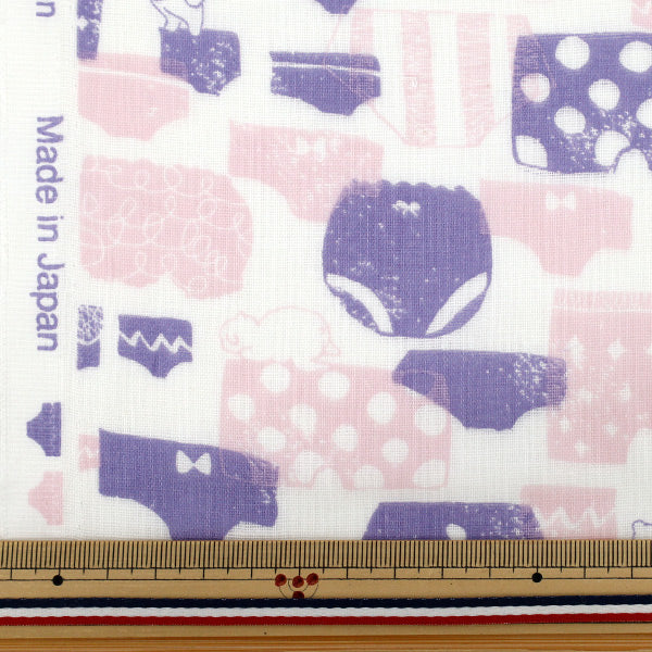 [Quantity starting from 5] Fabric 『double gauze Purple Pants WGPAN-PU"