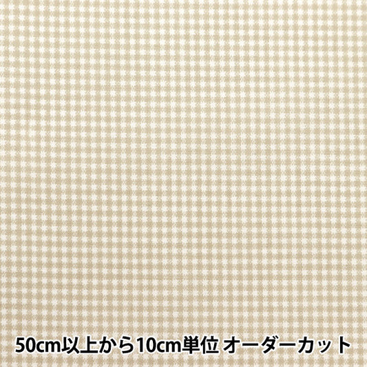 [來自數量5] 織物 “ TC Broad Check Beige Not-Chexs-a”
