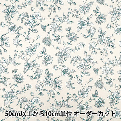 【数量5起】 織物 "平紋機織物 特瓦尔德朱伊风花与鸟奶油AP55204-1A”