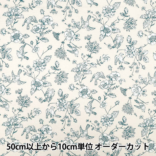 【数量5起】 織物 "平紋機織物 特瓦尔德朱伊风花与鸟奶油AP55204-1A”