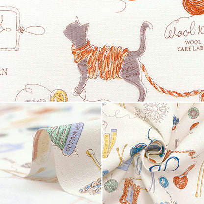 [Quantità a partire da 5] Tessuto 『fogli Modello a maglia naturale Yuz-925-1" 【Yuzawayaoriginale】