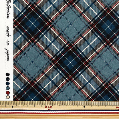 [Menge ab 5] Stoff "Munsell Collection Sharting Check dunkelblau Yuz-928-1" 【YuzawayaOriginal】