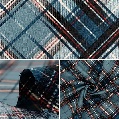 [Menge ab 5] Stoff "Munsell Collection Sharting Check dunkelblau Yuz-928-1" 【YuzawayaOriginal】