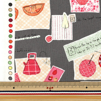 [Quantité à partir de 5] Tissu « Charbon de pique-nique large YUZ-930-3" 【Yuzawayaoriginal】