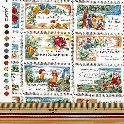 [Quantité à partir de 5] Tissu 『ブロード 風景ブラウン YUZ-931-1" 【Yuzawayaoriginal】