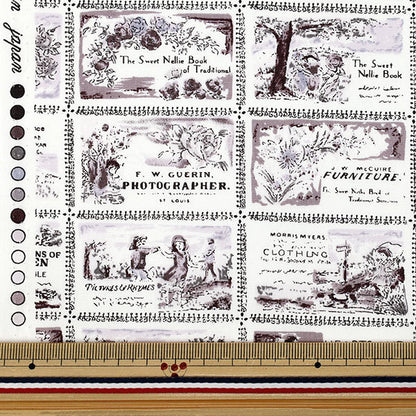 [Quantité à partir de 5] Tissu "Large paysage gris YUZ-931-4" 【Yuzawayaoriginal】