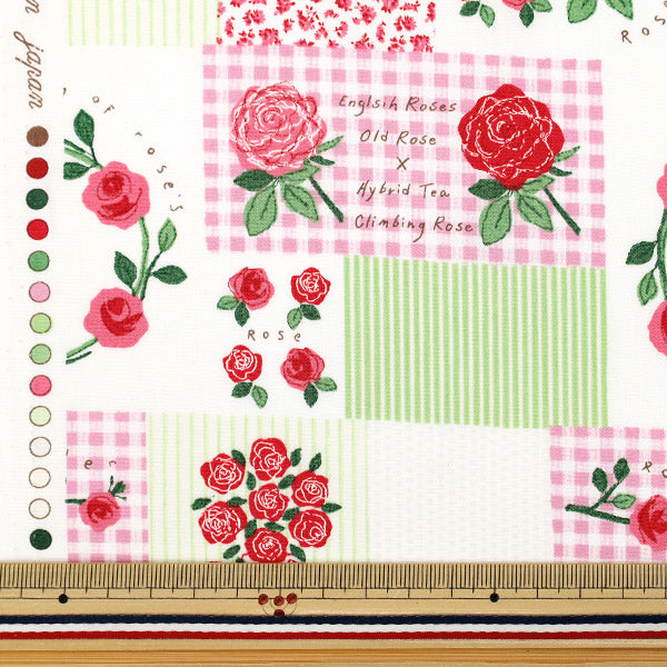 [Quantité à partir de 5] Tissu «Rose large Rose YUZ-929-3" 【YuzawayaOriginale】