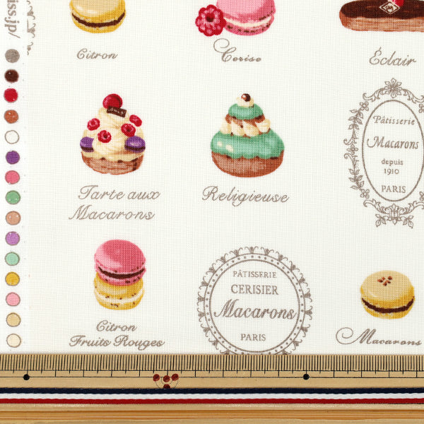 [Anzahl ab 5] Stoff „Sharting Sweets Off-White YUZ-943-1" 【YuzawayaOriginal】