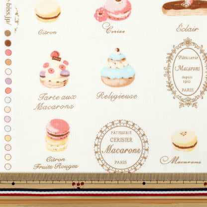 [Anzahl ab 5] Stoff „Sharting Sweets Beige YUZ-943-4" 【YuzawayaOriginal】