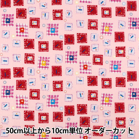 [数量5起] 织物 "分享 拼布 粉色 YUZ-963-4” YUWA 友和商店
