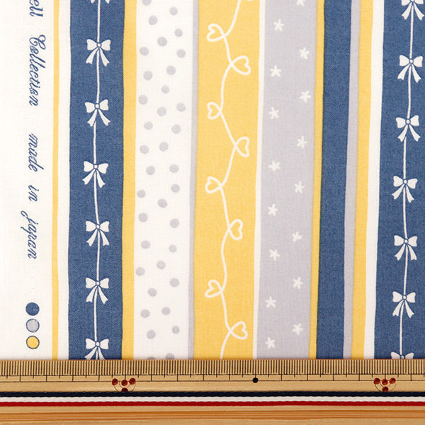 [Quantité à partir de 5] Tissu "Partage RubanRayure Jaune YUZ-965-4" YUWA Yuwa Shoten