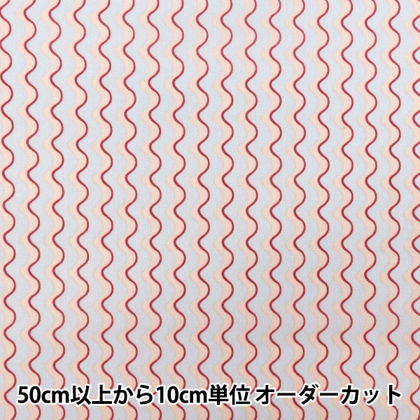 [Anzahl ab 5] Stoff "Sharting Wavy Stripe Pink 2 YUZ-966-2" YUWA Yuwa Shoten