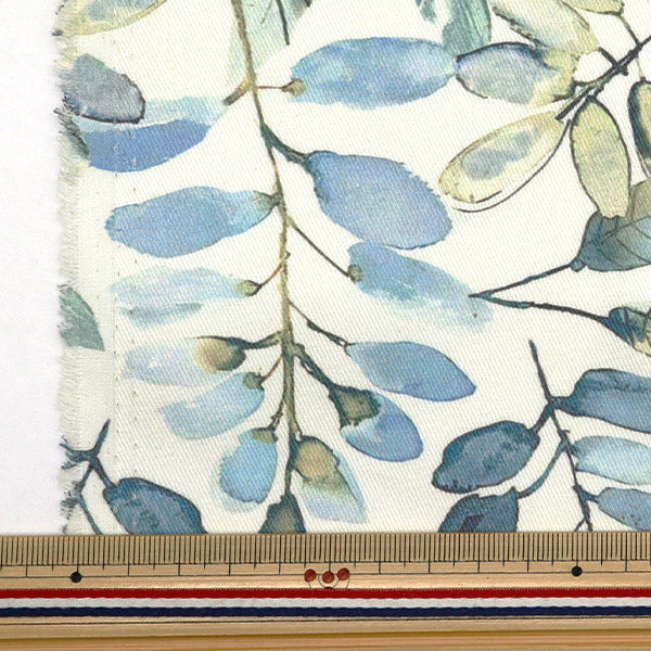 数量5から】 生地 『すごく水をはじく超撥水ツイル ボタニカルリーフ