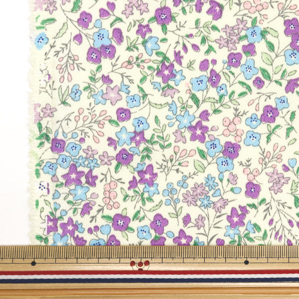 [數量從5開始] 織物 “一個超級防水的斜紋斜紋斜紋斜紋，驅除水，小花園薰衣草Twtc-lf-la" 【Yuzawaya原來的】