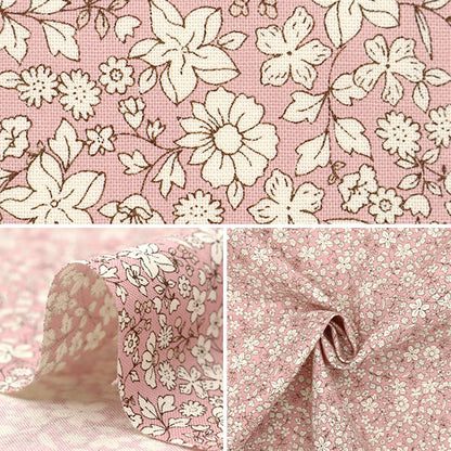 [Quantité à partir de 5] Tissu 『siège Fleur blanche rose acs1098-a" COTTON KOBAYASHI
