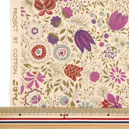 [Cantidad a partir de 5] Tela 『láminas Jardín botánico ACS1105-D" COTTON KOBAYASHI