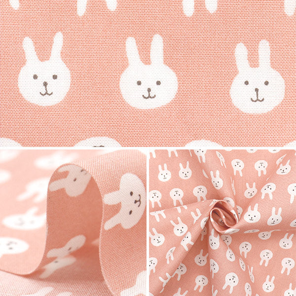 [Menge ab 5] Stoff 『leinwandbindung USAPION DURCH PINK ACS1111-A" COTTON KOBAYASHI