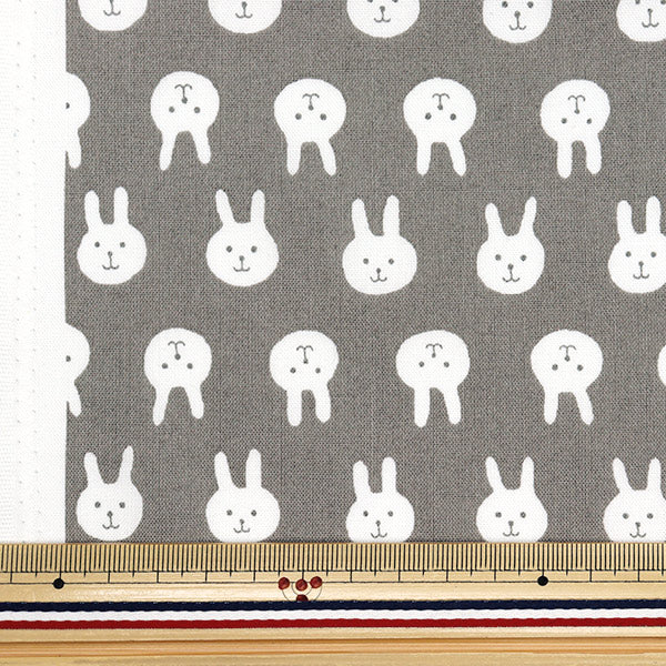 [5부터 시작하는 수량] 천・원단 『시팅 원단 Usapion Grey ACS1111-C" COTTON KOBAYASHI