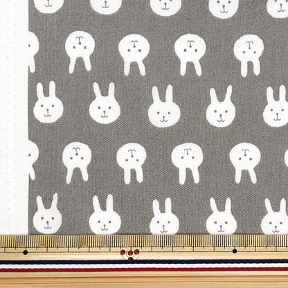 [5부터 시작하는 수량] 천・원단 『시팅 원단 Usapion Grey ACS1111-C" COTTON KOBAYASHI