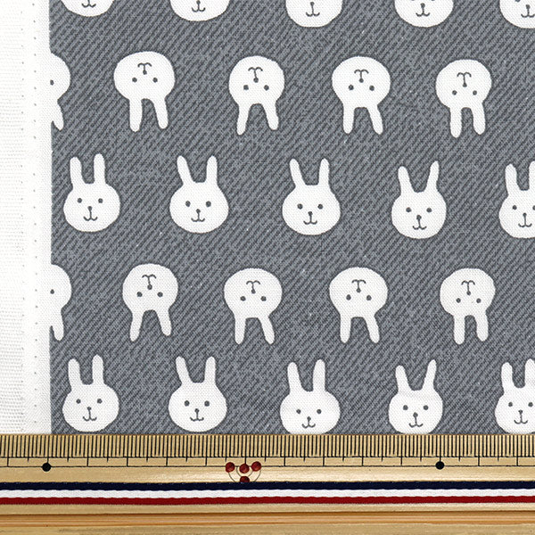 [Cantidad a partir de 5] Tela 『láminas Usapion denim gris acs1111-e" COTTON KOBAYASHI