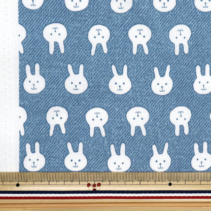 [Menge ab 5] Stoff 『leinwandbindung USAPION DENIM Blue ACS1111-F" COTTON KOBAYASHI