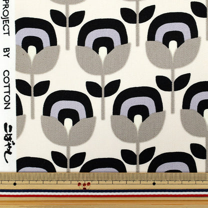 [الكمية تبدأ من 5] الأقمشة 『أكسفورد زهرة رجعية كيناري x رمادي ACS1130-A" COTTON KOBAYASHI