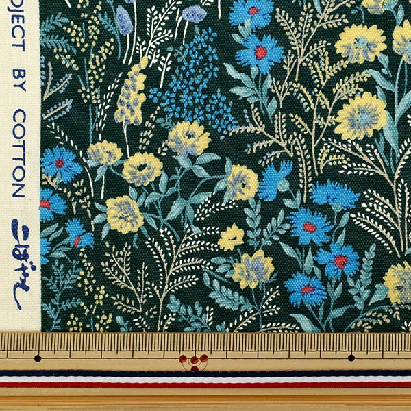 【数量5から】 生地 『オックス ワイルドフラワー グリーン ACS1128-D』 COTTON KOBAYASHI コットンこばやし 小林繊維