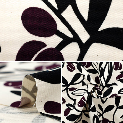 【数量5から】 生地 『う早この布 オックス オリーブ キナリ×パープル ACS1136-A』 COTTON KOBAYASHI コットンこばやし 小林繊維