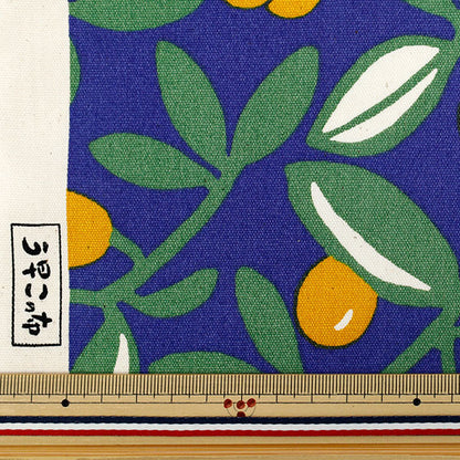 [Quantité à partir de 5] Tissu "Tissu d'Usako" Oxford Olive bleu x jaune ACS1136-B" COTTON KOBAYASHI