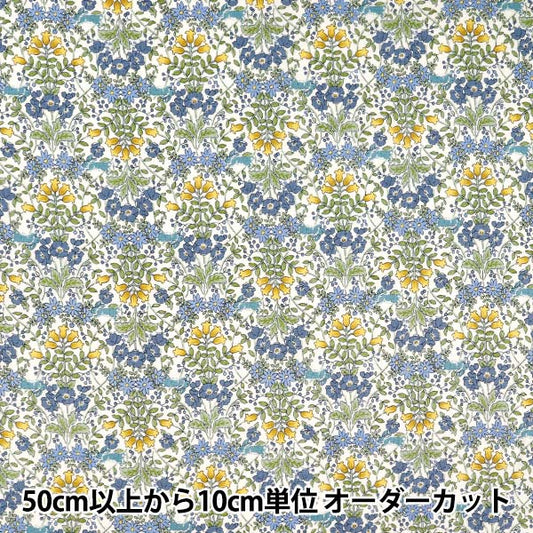 [Quantity starting from 5] Fabric 『Sheeting Vintage Flower Blue ACS1125-B" COTTON KOBAYASHI