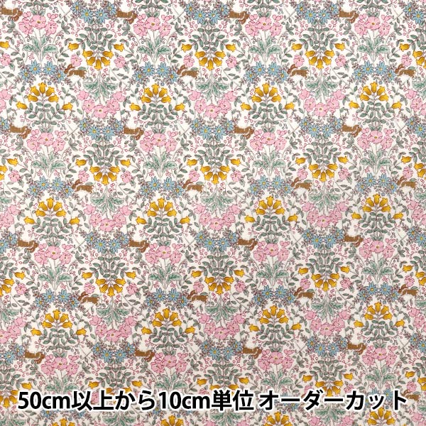 [Quantity starting from 5] Fabric 『Sheeting Vintage Flower Pink ACS1125-B" COTTON KOBAYASHI