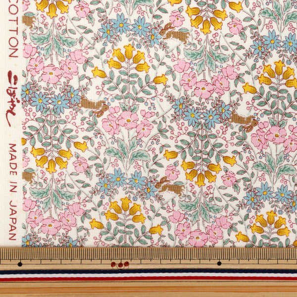 [Quantity starting from 5] Fabric 『Sheeting Vintage Flower Pink ACS1125-B" COTTON KOBAYASHI