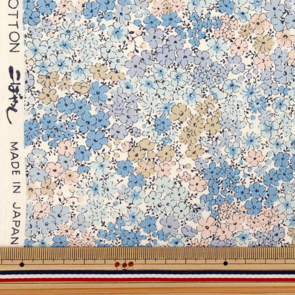 [Quantité à partir de 5] Tissu 『siège Fleur champion Blue ACS1126-B" COTTON KOBAYASHI