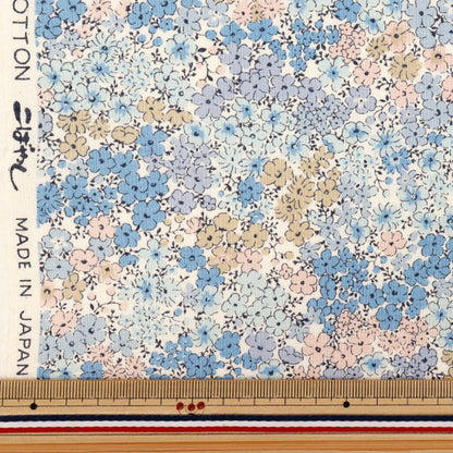 [Quantité à partir de 5] Tissu 『siège Fleur champion Blue ACS1126-B" COTTON KOBAYASHI