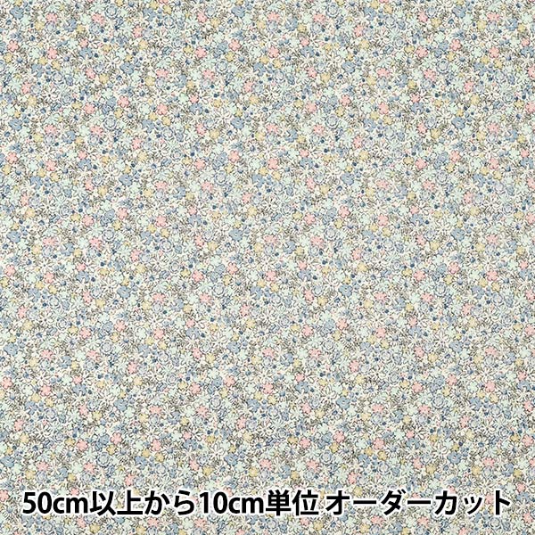 [Quantity from 5] Fabric 『Sheeting Petit Flower Blue ACS1127-C" COTTON KOBAYASHI