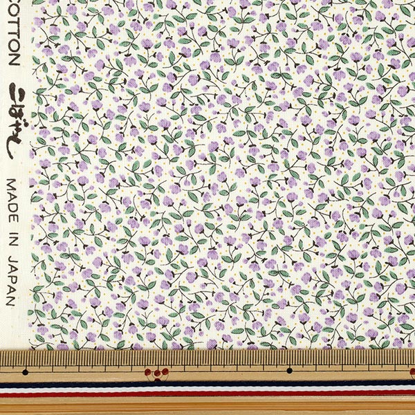 [Cantidad a partir de 5] Tela 『láminas Flor floral púrpura acs1145-b" COTTON KOBAYASHI